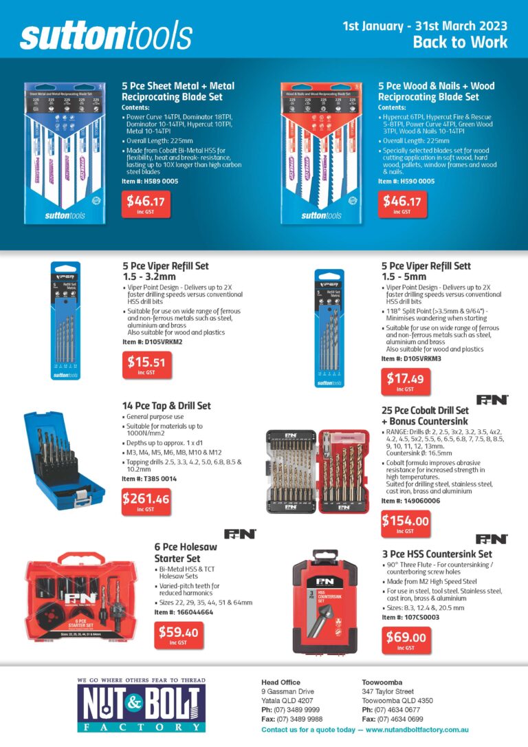 Nut and Bolt Factory Yatala & Toowoomba