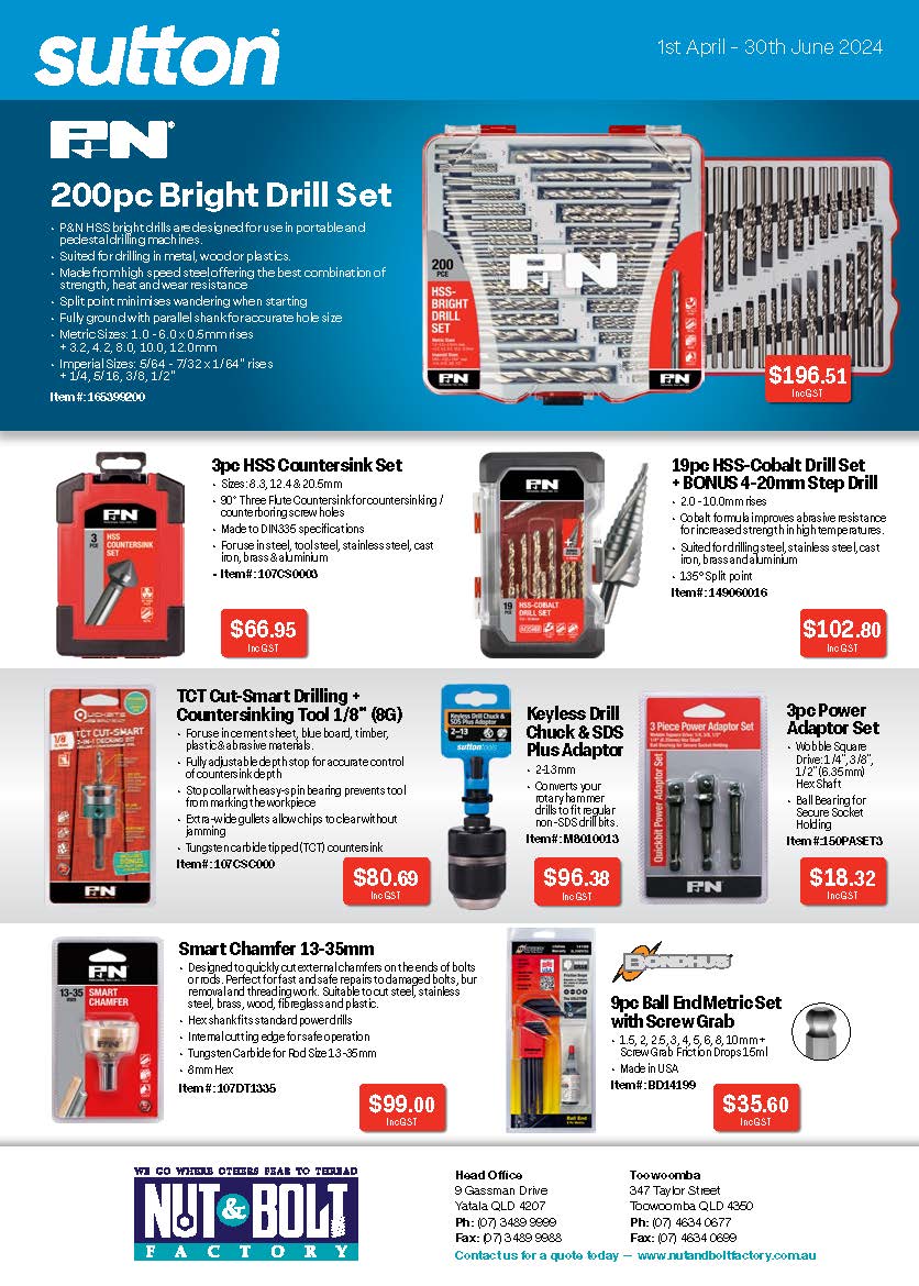 Nut and Bolt Factory Yatala & Toowoomba